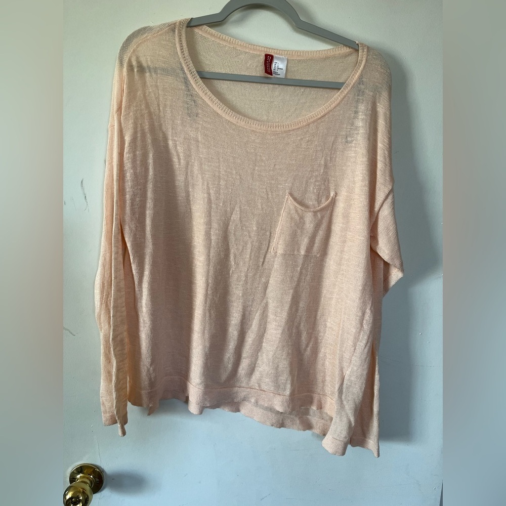 H&M blush peach Knit Sweater